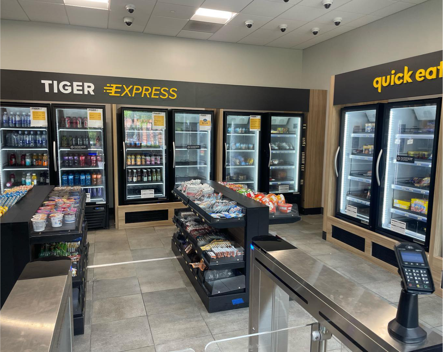 Tiger Hospitality operates a fully autonomous convenience store that’s open 24/7/365, ensuring consistent access to food and essentials.